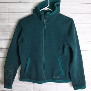 Marmot Fleece Zip Hooded Jacket Hoodie